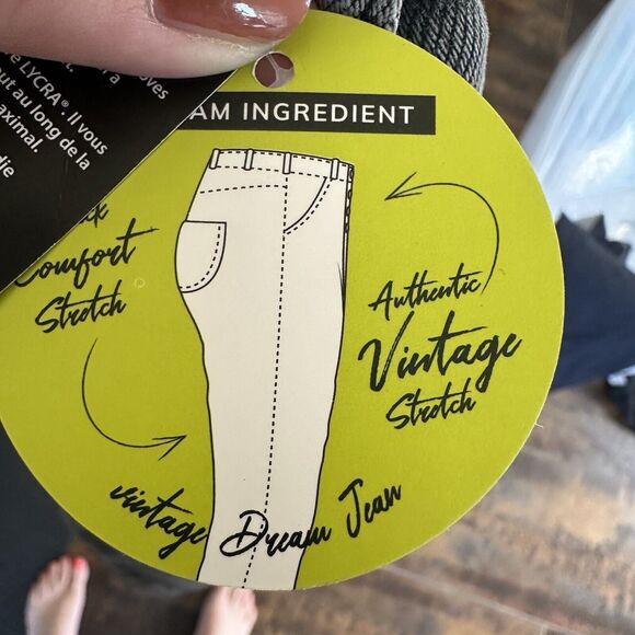 Charcoal Jeans Stretch Juniors 13 Patchwork Design NWT - Picture 9 of 9